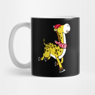 Skating Giraffe Mug